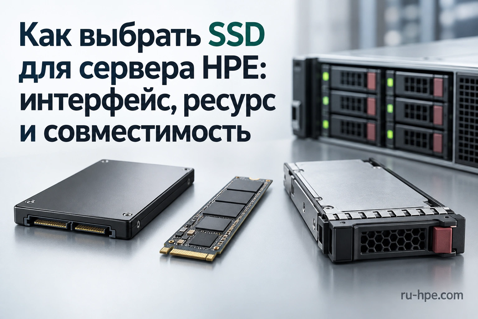 SATA, SAS и NVMe SSD для серверной конфигурации
