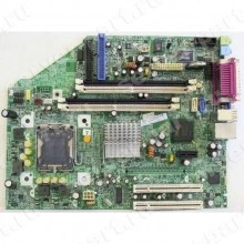 Материнская Плата HP i915GV S775 HT 4DualDDRII-533 2SATA U100 PCI-E1x 2PCI SVGA LAN1000 ADI981B-8ch mBTX For DC5100 SFF(374820-001)