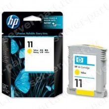 Картридж HP №11 Officejet(9100 Pro K850) DesignJet(10ps 20ps 50ps серии 70 100 110 120) Business Inkjet(1000 серии 1100 1200 2200 2600 2800) Color Inkjet(cp1700) 28ml Yellow(C4838A)