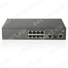 Коммутатор HP FlexNetwork SI Switch 8port-10/100Mbps 1port-1GBase RJ45/SFP+ UTP Layer 2 19" 1U(JG221A)