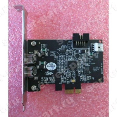 Контроллер HP PCIe 1394B FireWire 2xIEEE1394 LP PCI-E1x For HP xw9400 Z400 Z600 Z800(491886-001)