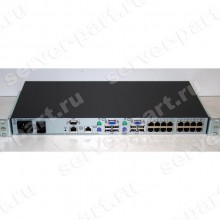 KVM Переключатель HP Server IP Console Switch With Virtual Media 0x2x16 16хPC USB/PS2 16xLAN 19" 1U(520-404-503)