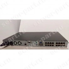 KVM Переключатель HP Server IP Console Switch With Virtual Media 4x1x16 16хPC USB/PS2 16xLAN 4xUSB 19" 1U(410531-001)