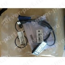 KVM Кабель HP RJ45 - Video&1xUSB Virtual Media CAC Interface Adapter 39cm+63cm(580648-001)