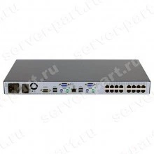 KVM Переключатель HP Server IP Console Switch Analog 0x2x16 16хPC USB/PS2 16xLAN 19" 1U(336056-001)