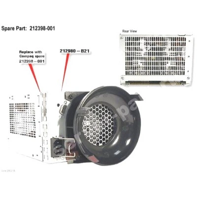 304044-001 HP 499W RPS with Fan 304044-001 HP 499W RPS with Fan