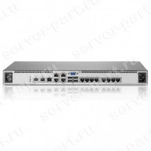 KVM Переключатель HP Server KVM IP Console Switch G2 With Virtual Media CAC 1x1Ex8 8хPC USB/SVGA 8xLAN+7xLAN 4xUSB 19" 1U(580645-001)