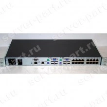 KVM Переключатель HP Server IP Console Switch With Virtual Media 0x2x16 16хPC USB/PS2 16xLAN 19" 1U(408964-001)