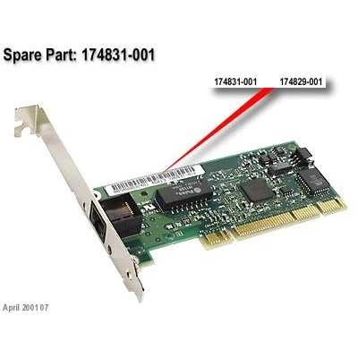 HP 174831-001 сетевой адаптер, PCI HP 174831-001 сетевой адаптер, PCI