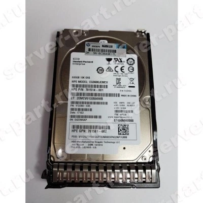 HP EG0600JEMCV жёсткий диск, SAS, 10000 об/мин HP EG0600JEMCV жёсткий диск, SAS, 10000 об/мин