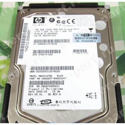 Жесткий Диск HP (Fujitsu) MAX3147RC 146Gb (U300/15000/16Mb) SAS 3,5" For Gen4 Gen5 Gen6 Gen7(DF146A9845) (ХПЕ) Жесткий Диск HP (Fujitsu) MAX3147RC 146Gb (U300/15000/16Mb) SAS 3,5" For Gen4 Gen5 Gen6 Gen7(DF146A9845) (ХПЕ)
