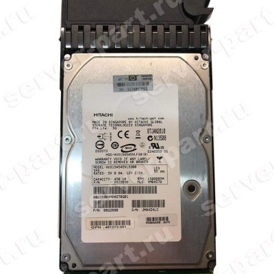 Жесткий Диск HP (Hitachi) Ultrastar 15K450 HUS154545VLS300 450Gb (U300/15000/64Mb) Dual Port SAS 3,5" For P2000 G2 MSA2000(481273-001) (ХПЕ) Жесткий Диск HP (Hitachi) Ultrastar 15K450 HUS154545VLS300 450Gb (U300/15000/64Mb) Dual Port SAS 3,5" For P2000 G2 MSA2000(481273-001) (ХПЕ)