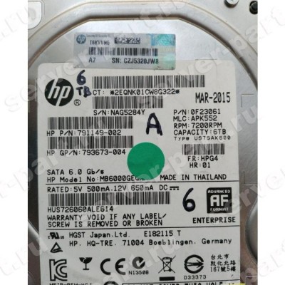 Жесткий Диск HP (HGST) Ultrastar He8 HUH728060ALE604 6Tb (U600/7200/128Mb) Helium AF Secure Erase 512e 6G SATAIII 3,5" For Gen8 Gen9 Gen10(MB6000GEQUT) (ХПЕ) Жесткий Диск HP (HGST) Ultrastar He8 HUH728060ALE604 6Tb (U600/7200/128Mb) Helium AF Secure Erase 512e 6G SATAIII 3,5" For Gen8 Gen9 Gen10(MB6000GEQUT) (ХПЕ)