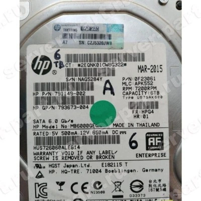 Жесткий Диск HP (HGST) Ultrastar He8 HUH728060ALE604 6Tb (U600/7200/128Mb) Helium AF Secure Erase 512e 6G SATAIII 3,5" For Gen8 Gen9 Gen10(MB6000GEQUT) Жесткий Диск HP (HGST) Ultrastar He8 HUH728060ALE604 6Tb (U600/7200/128Mb) Helium AF Secure Erase 512e 6G SATAIII 3,5" For Gen8 Gen9 Gen10(MB6000GEQUT)