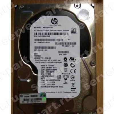 Жесткий Диск HP (Seagate) Constellation ES.2 ST33000650NS 3Tb (U600/7200/64Mb) 512n 6G SATAIII For Gen8 Gen9 Gen10(862129-001) Жесткий Диск HP (Seagate) Constellation ES.2 ST33000650NS 3Tb (U600/7200/64Mb) 512n 6G SATAIII For Gen8 Gen9 Gen10(862129-001)