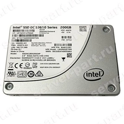 Твердотелый Накопитель SSD HP (Intel) SSD DC S3610 Series SSDSC2BX200G4P 200Gb TRIM MLC AES 6G SATAIII 2,5" 7mm For Gen7 Gen8 Gen9 Gen10(LK0200GEYMR) Твердотелый Накопитель SSD HP (Intel) SSD DC S3610 Series SSDSC2BX200G4P 200Gb TRIM MLC AES 6G SATAIII 2,5" 7mm For Gen7 Gen8 Gen9 Gen10(LK0200GEYMR)