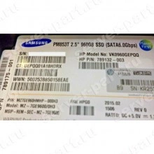 Твердотелый Накопитель SSD HP (Samsung) MZ-7GE9600/0H3 960Gb U600 6G SATAIII 2,5" For Gen7 Gen8 Gen9 Gen10(VK0960GEPQQ)
