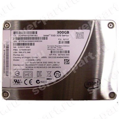 HP VO0300ECHPN твердотельный накопитель, 300 ГБ, 2.5 дюйма