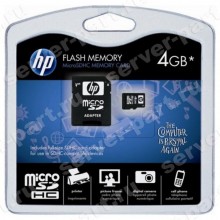 Карта SDHC HP Micro SDHC Flash Media Kit 4Gb microSDHC Class 6 For BL465cG7 SL390sG7(647444-B21)