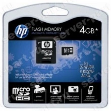 Карта SDHC HP Micro SDHC Flash Media Kit 4Gb microSDHC Class 6 For BL465cG7 SL390sG7(647540-001)