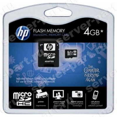 Карта SDHC HP Micro SDHC Flash Media Kit 4Gb microSDHC Class 6 For BL465cG7 SL390sG7(647540-001)