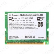 Модуль WiFi HP (Broadcom) 802.11b/g 54Mbit/s miniPCI(394811-001)