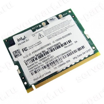 Модуль WiFi HP (Intel) PRO/Wireless 2200BG 802.11b/g 54MBit/s miniPCI(350057-001) (ХПЕ) Модуль WiFi HP (Intel) PRO/Wireless 2200BG 802.11b/g 54MBit/s miniPCI(350057-001) (ХПЕ)